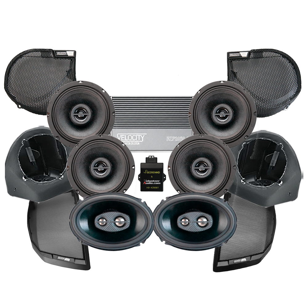 Velocity Premium A2B Stage 6 Plug & Play Amp And Speaker Package For 2024-Up Harley Davidson® Street Glide Motorcycles