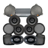 Velocity Stage 6 Plug & Play Amp and Speaker Package For 2014-2023 Harley Davidson® Street Glide and Electra Glide with Factory or Existing SoundStream Reserve Radios