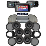 Velocity Stage 6 Plug & Play Amp and Speaker Package with Liquid-Cooled Lower Fairing Adapters and SoundStream Reserve WHD14+ Radio For 2015-2024 Harley Davidson® Road Glide Ultra / Limited