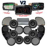 Velocity Stage 6 Plug & Play Amp and Speaker Package with Complete Lower Fairing Adapters and SoundStream Reserve V2 Radio For 2015-2023 Harley Davidson® Road Glide
