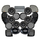 Velocity Stage 8 Plug & Play Amp and Speaker Package with Complete Lower Fairing Adapters For 2015-2023 Harley Davidson® Road Glide with Factory or Existing SoundStream Reserve Radios