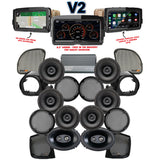 Velocity Stage 8 Plug & Play Amp and Speaker Package with Complete Lower Fairing Adapters and SoundStream Reserve V2 Radio For 2015-2023 Harley Davidson® Road Glide