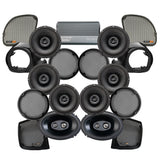 Velocity Stage 8 Plug & Play Amp and Speaker Package With Liquid-Cooled Lower Adapters For 2015-2016 Harley Davidson® CVO Road Glide Ultra with Factory or Existing Soundstream Reserve Radios