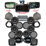 Velocity Stage 8 Plug & Play Amp and Speaker Package With Liquid-Cooled Lower Fairing Pods and Soundstream Reserve V2 Radio For 2014-2021 Harley Davidson® CVO Ultra / Limited