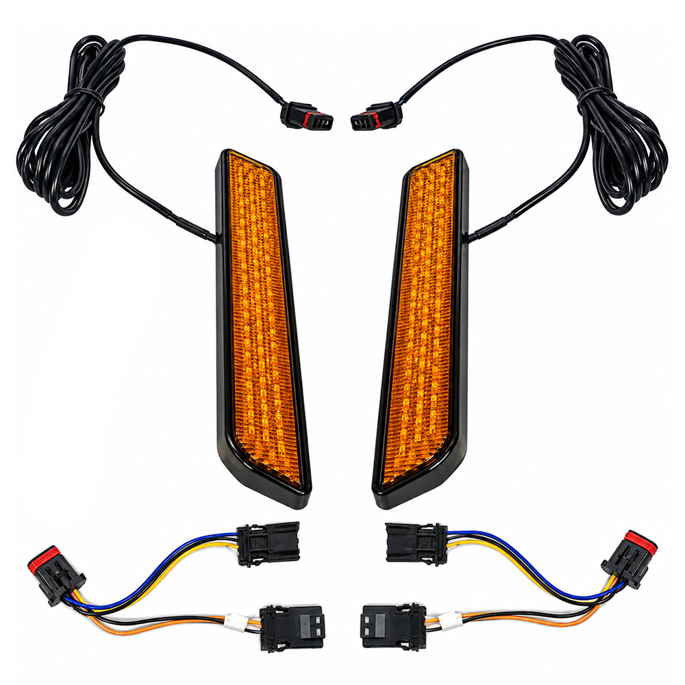 Custom Dynamics Run/Turn Auxiliary LED Fork Lightz for 2014-2026 Harley Davidson® Touring and TriGlide Motorcycles