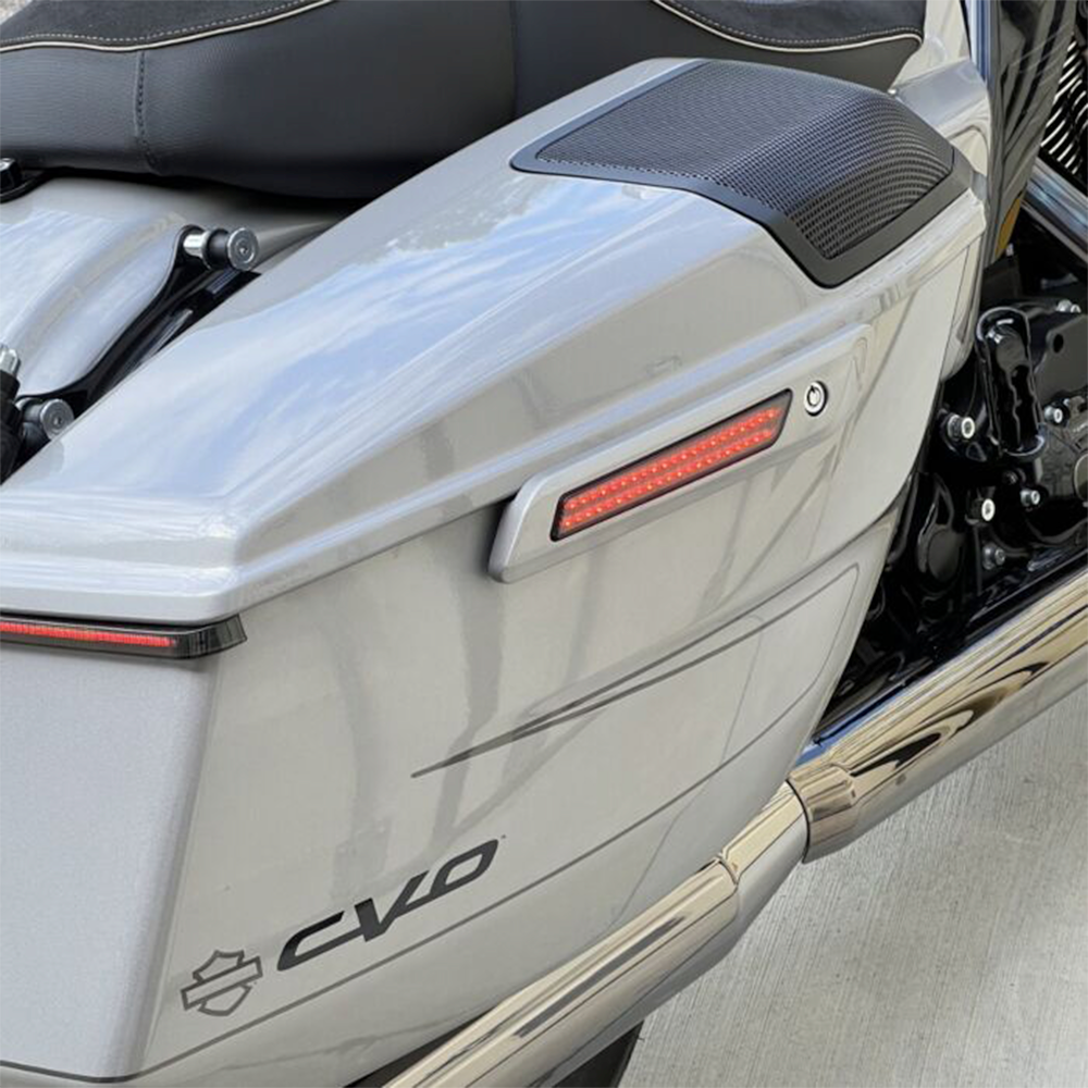 Custom Dynamics CD-LATCH-2026 LED Saddlebag Latch Reflector Replacement for 2026 Harley Davidson® Touring Motorcycles