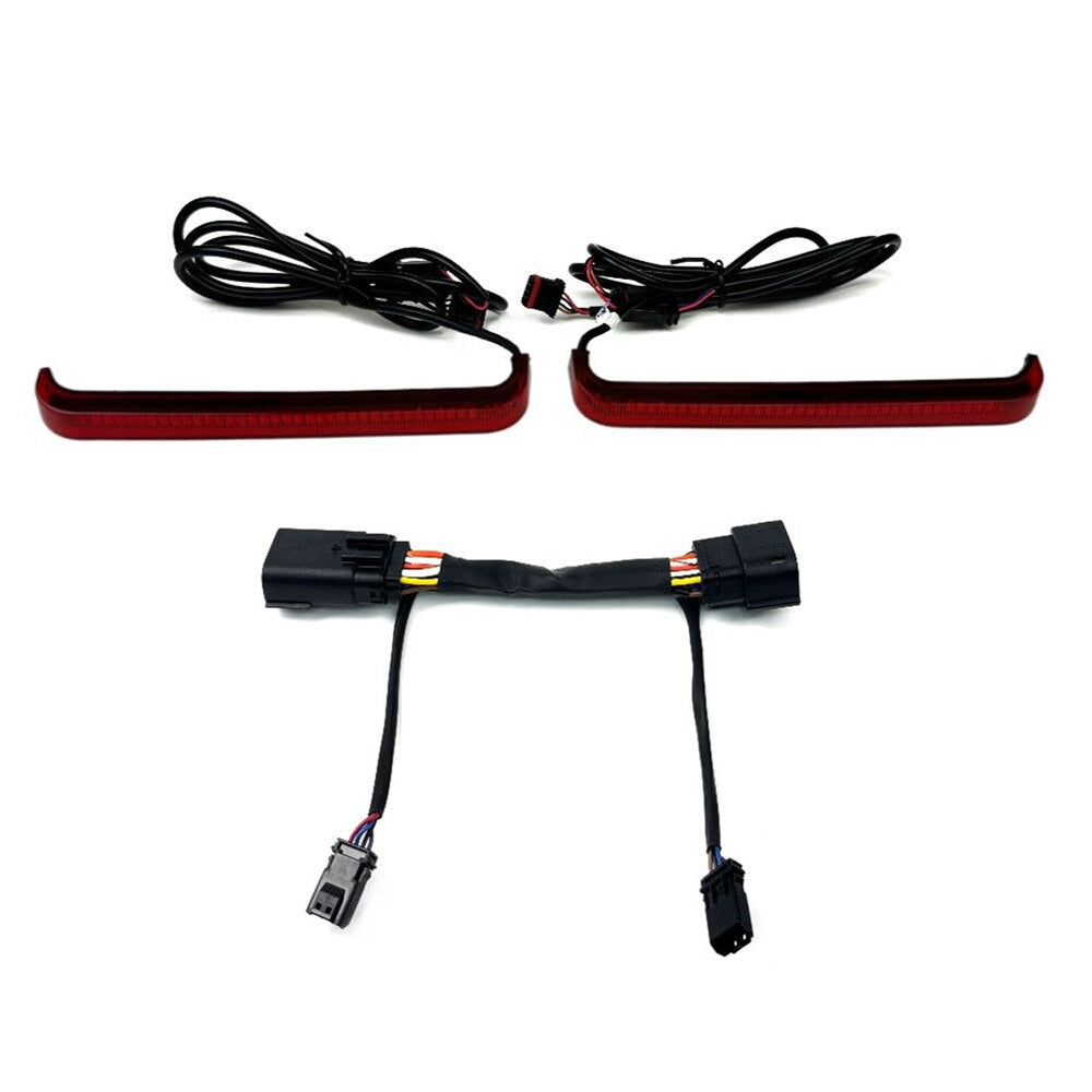 Custom Dynamics Low Profile BAGZ LED Saddlebag Lights with Red