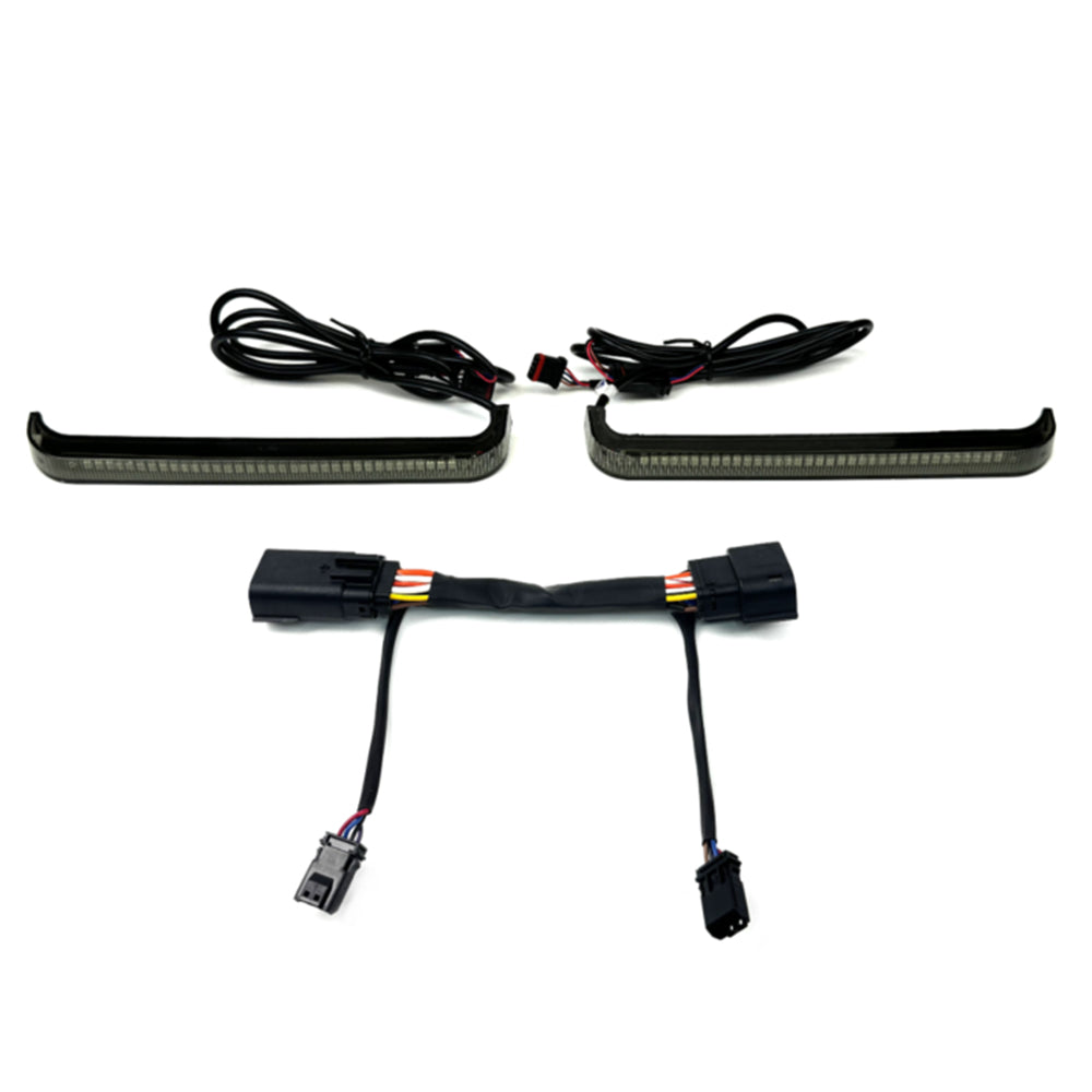 Custom Dynamics Low Profile BAGZ LED Saddlebag Lights with Red