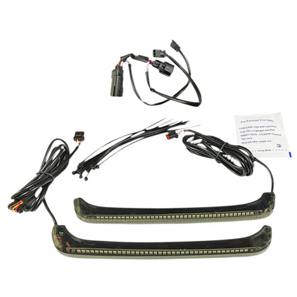 Custom Dynamics CD-LPDC-BCM4-S / 2040-2687 Low Profile BAGZ LED Saddlebag Lights with Sequential Amber Turn Signal Lenses for 2014-2022 Harley Davidson® CVO Motorcycles ( 20402687 )