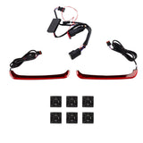 Custom Dynamics CD-LPSEQ-BCM-R / 2040-2437 Low Profile BAGZ LED Saddlebag Lights with Sequential Red Run Brake and Red Turn Signals Lenses for 2014-2024 Harley Davidson® Motorcycles ( 20402437 )