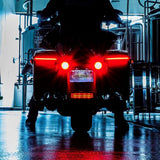Custom Dynamics CD-LPSEQ-BCM4-R / 2040-2439 Low Profile BAGZ LED Saddlebag Lights with Sequential Red Turn Signal Lenses for 2014-2022 Harley Davidson® CVO Motorcycles ( 20403239 )