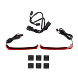 Custom Dynamics CD-LPSEQ-BCM4-R / 2040-2439 Low Profile BAGZ LED Saddlebag Lights with Sequential Red Turn Signal Lenses for 2014-2022 Harley Davidson® CVO Motorcycles ( 20403239 )