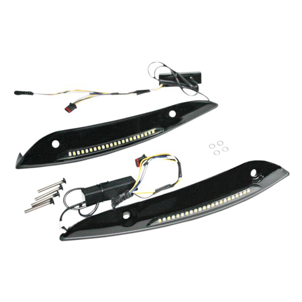 Custom Dynamics LED Windshield Trim Turn Signals for 2015-2025 Harley Davidson® Road Glide Motorcycles