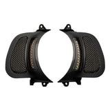 Custom Dynamics CD-RG-V-AW2-BB LED Vent Inserts with Auxiliary Turn Signal For 2015-2025 Harley Davidson® Road Glide Motorcycles ( 20402815 )
