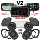 Cicada Audio CHX Stage 4 Plug & Play Amp And Speaker Package With Soundstream Reserve V2 Radio For 2015-2021 Harley Davidson® CVO Road Glide
