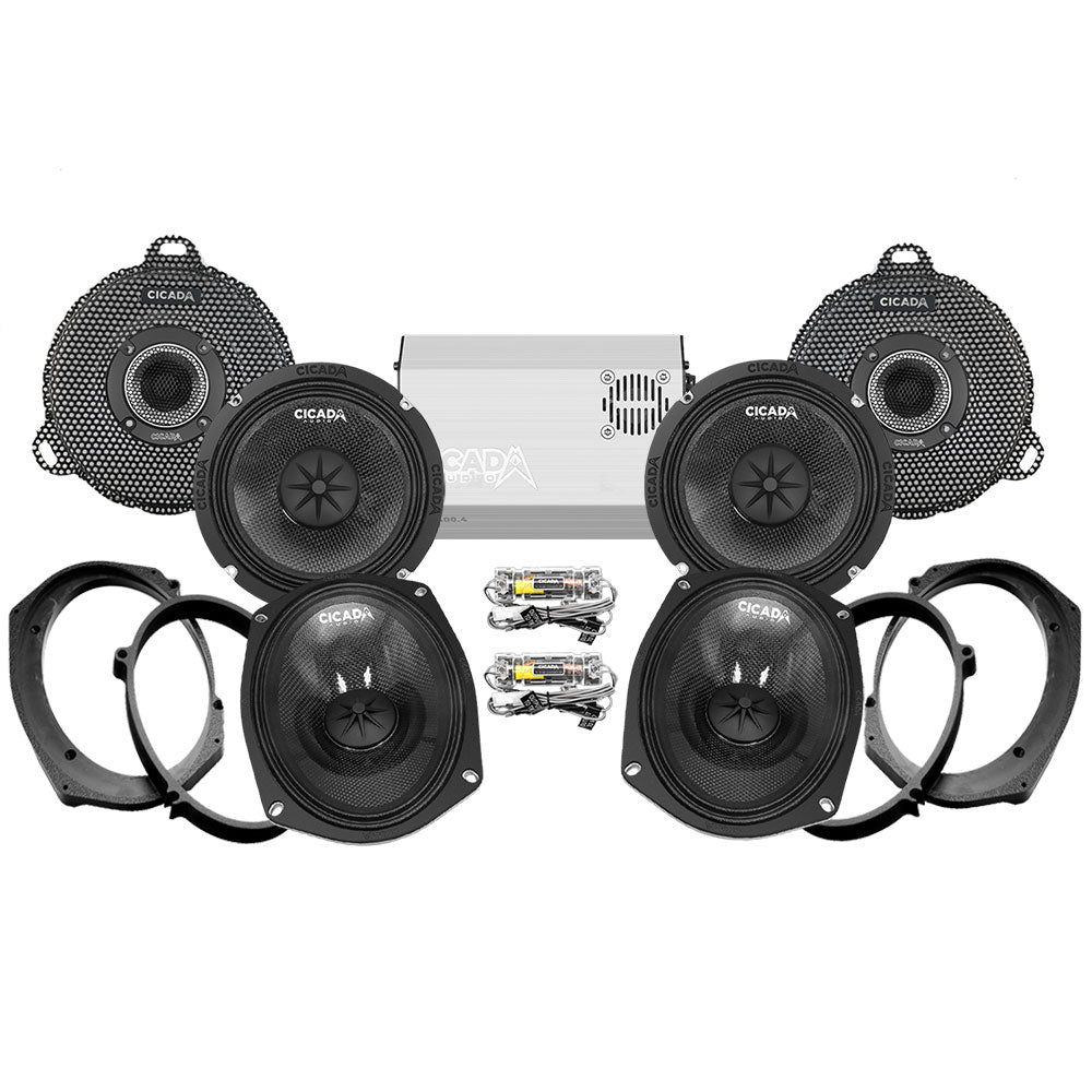 邦楽 COMINGS Cicada Audio CXK/CM Stage 4 Plug & Play Amp and Speaker Package