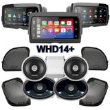 Cicada Audio CX Stage 4 Plug & Play Amp And Speaker Package With Soundstream Reserve WHD14+ Radio For 2015-2023 Harley Davidson® Road Glide
