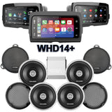 Cicada Audio CX Stage 4 Plug & Play Amp And Speaker Package With SoundStream Reserve WHD14+ Radio For 2014-2023 Harley Davidson® Street Glide, and Electra Glide