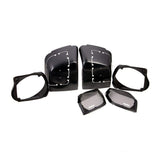 Precision Power HD13.SBS Cut Kit with Grilles to Install 6x9" Speakers to Stock 1998-2013 Harley Davidson® Saddlebag Lids
