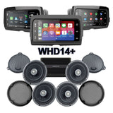 Kenwood Stage 4 Plug & Play Amp And Speaker Package With SoundStream Reserve WHD14+ Radio For 2014-2023 Harley Davidson® Street Glide and Electra Glide
