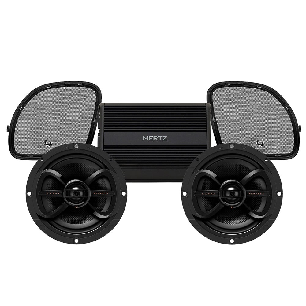 Infinity Stage 2 Plug & Play Amp and Speaker Package For 2015-2023 Harley Davidson® Road Glide with Factory or Existing SoundStream Reserve Radios