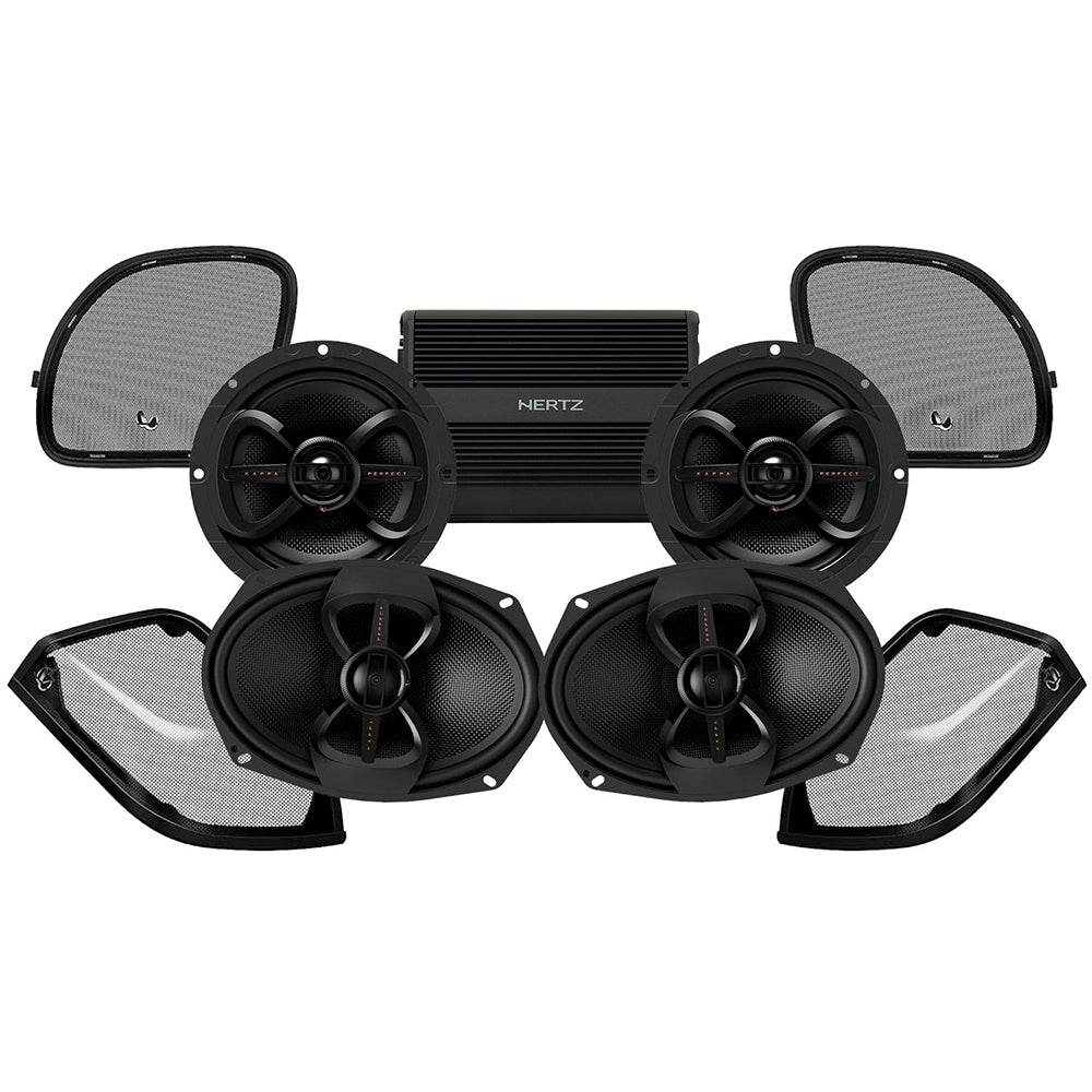 Infinity Stage 4 Plug & Play Amp and Speaker Package For 2015-2023 Harley Davidson® Road Glide with Factory or Existing SoundStream Reserve Radios