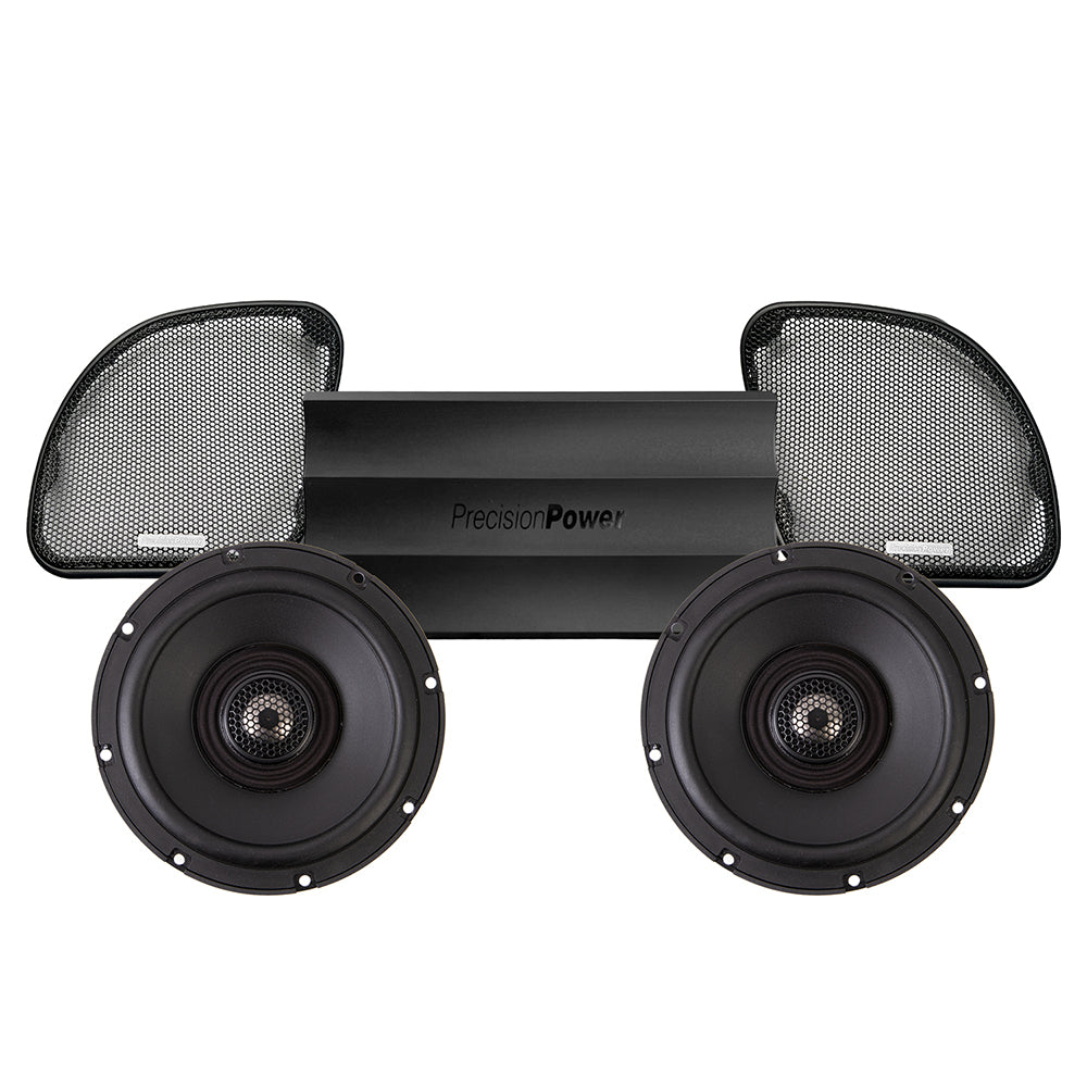 Precision Power Stage 2 Plug & Play Amp and Speaker Package For 2015-2023 Harley Davidson® Road Glide with Factory or Existing SoundStream Reserve Radios