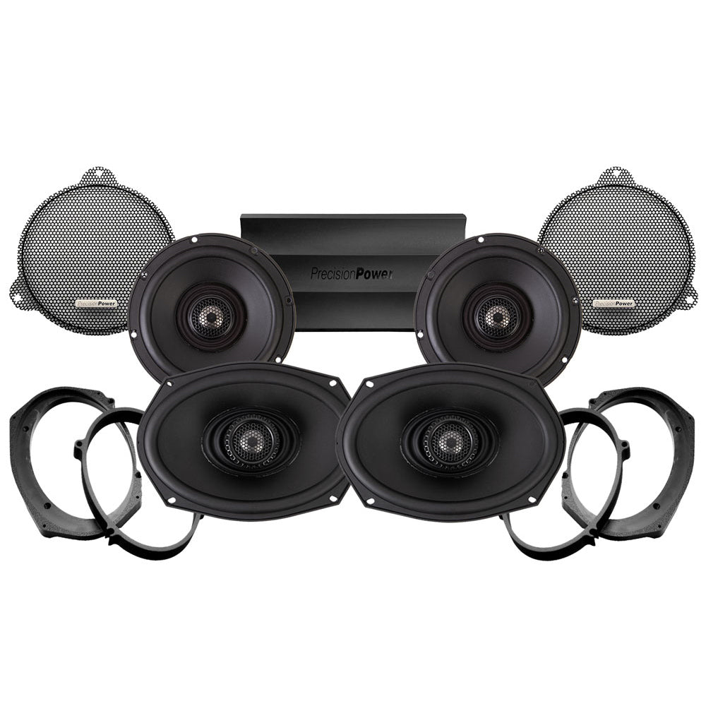 Precision Power Stage 4 Plug & Play Amp and Speaker Package For 2014-2021 Harley Davidson® CVO Street Glide with Factory or Existing Soundstream Reserve Radios