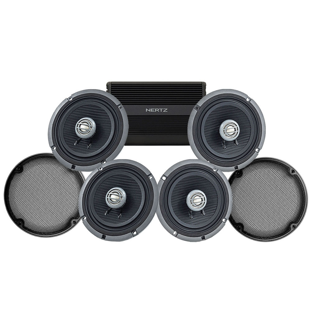 Kenwood Stage 4 Plug & Play Amp and Speaker Package For 2015-2024 Harley Davidson® Road Glide Ultra / Limited with Factory or Existing SoundStream Reserve Radios