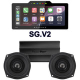 Precision Power 5.25" Stage 2 Plug & Play Amp And Speaker Package With Soundstream Reserve SG.V2 Radio For 1998-2013 Harley Davidson® Street Glide, Electra Glide, And Ultra