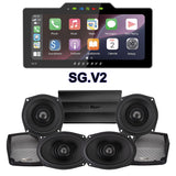 Precision Power Stage 4 Plug & Play Amp And Speaker Package With Soundstream Reserve SG.V2 Radio For 1998-2013 Harley Davidson® Street Glide, Electra Glide, And Ultra