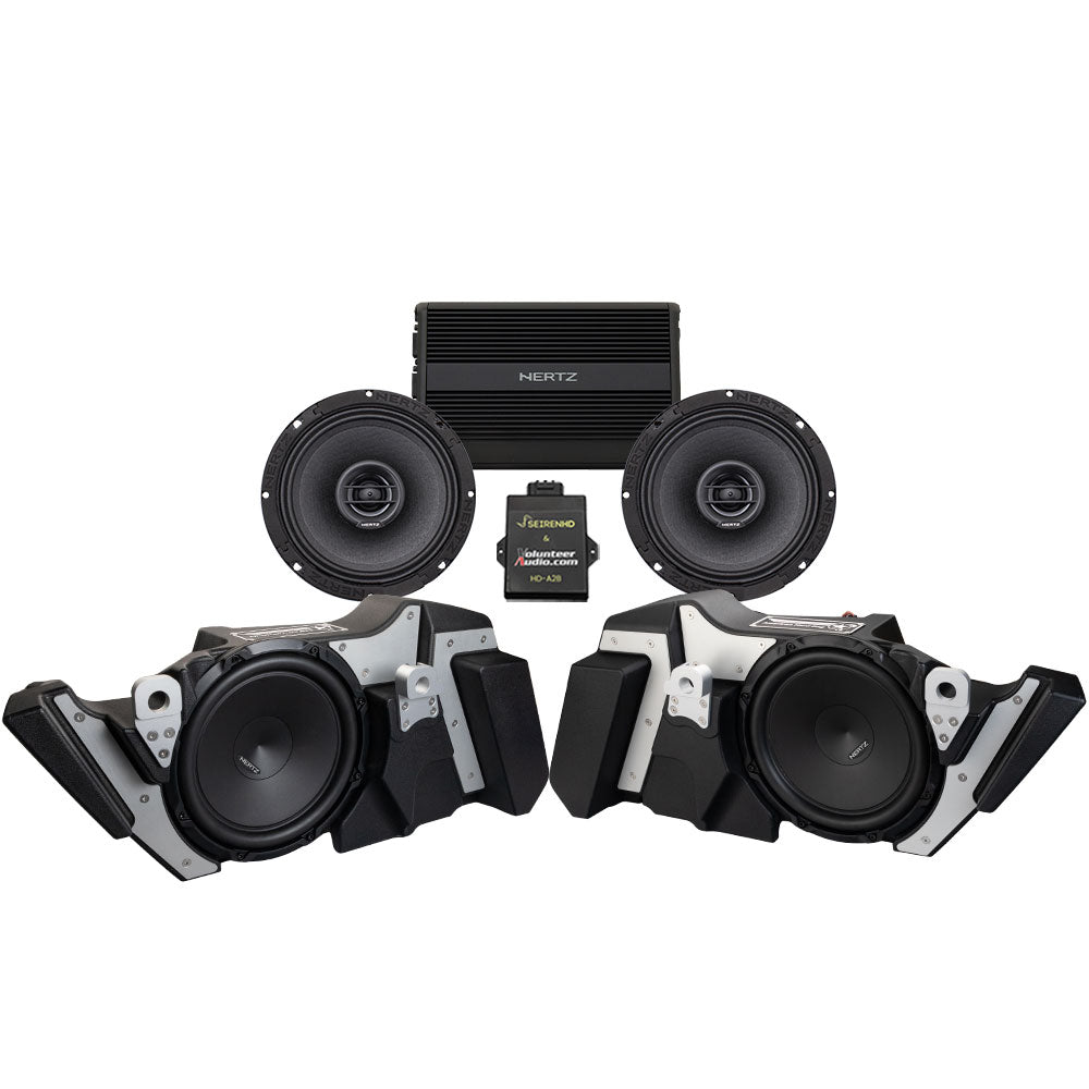 Hertz Premium Stage 2 Plug & Play Amp And Speaker Package with Modular Subwoofer Kit For 2024-Up Harley Davidson® CVO Street Glide ST
