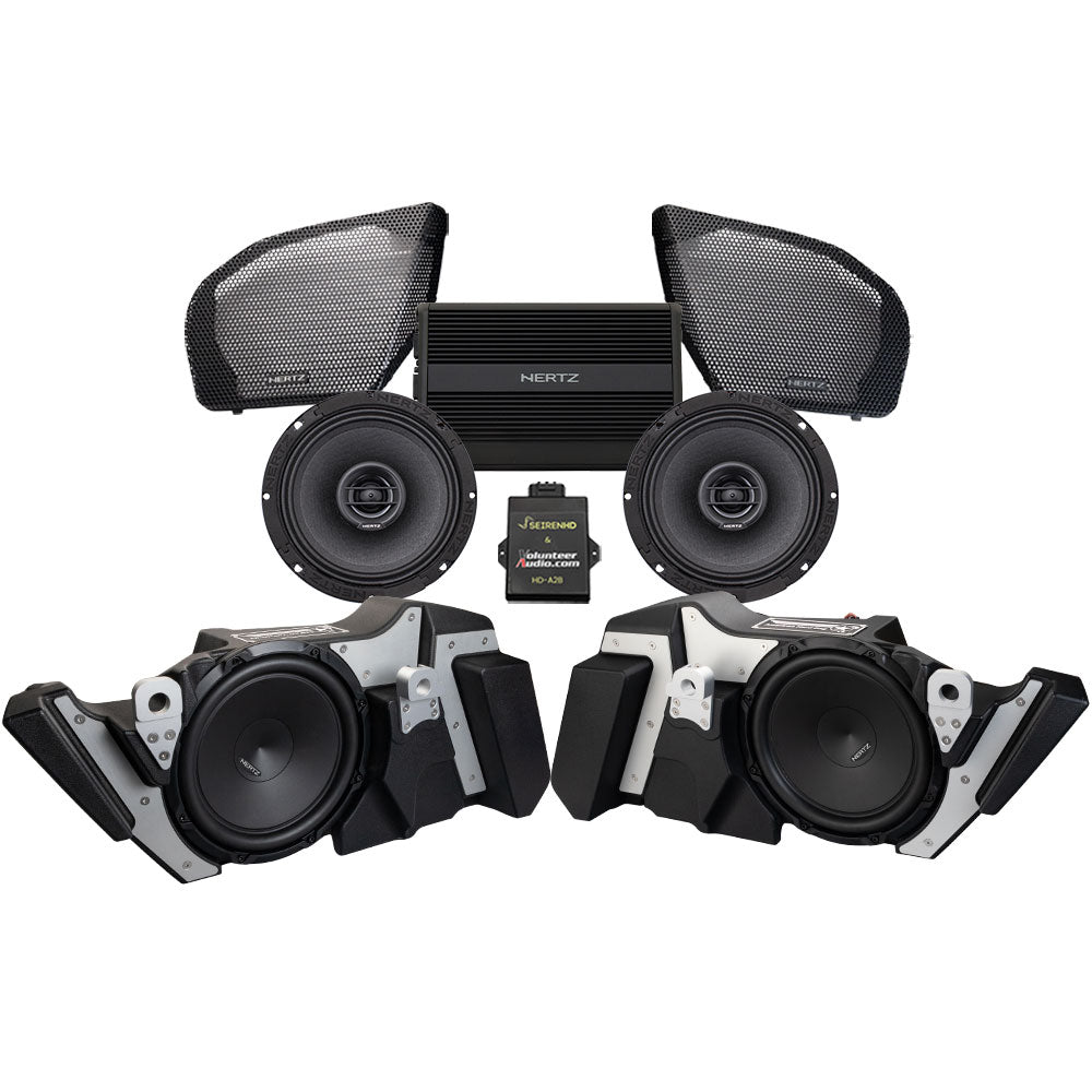 Hertz A2B Stage 2 Ultimate Plug & Play Amp And Speaker Package with Modular Subwoofer Kit For 2024-Up Harley Davidson® Road Glide Base Models