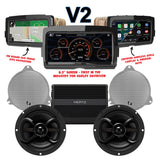 Infinity Stage 2 Plug & Play Amp and Speaker Package With Soundstream Reserve V2 Radio For 2014-2023 Harley Davidson® Street Glide, Electra Glide, and Ultra