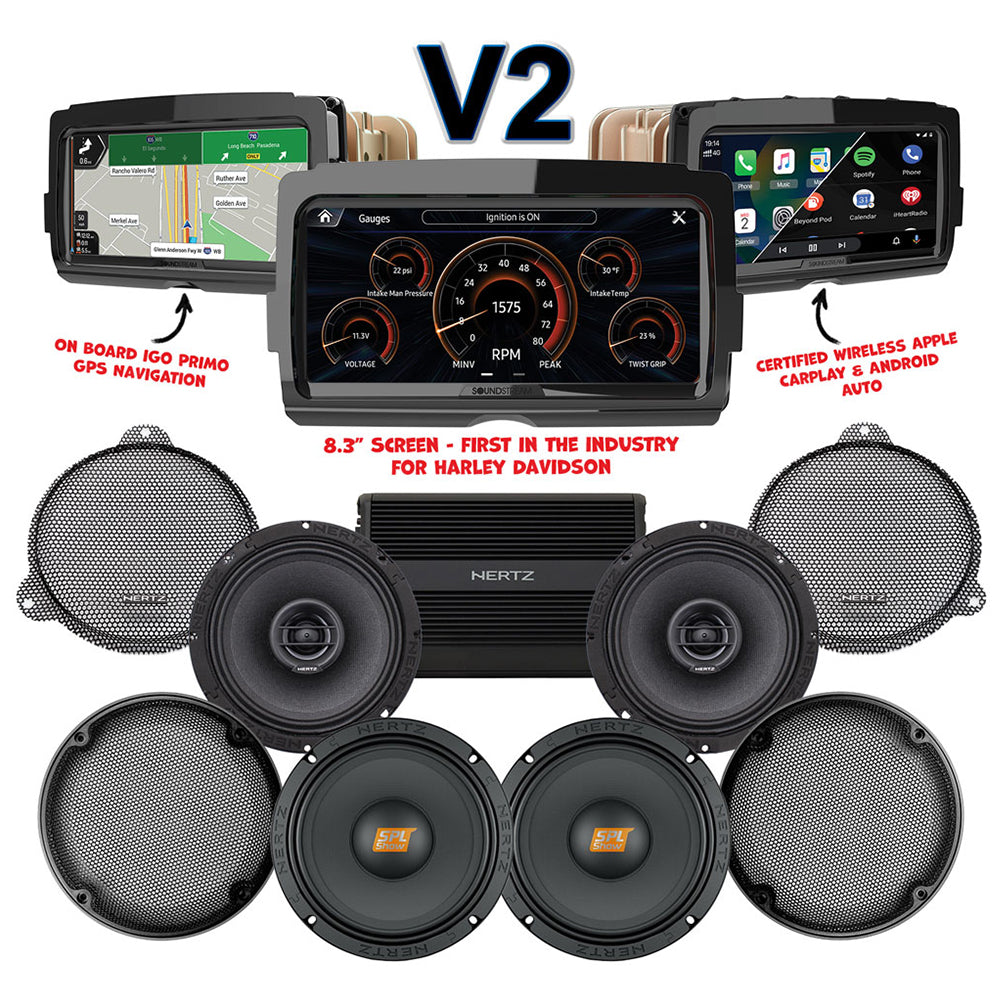 Hertz Stage 4 Plug & Play Amp And Speaker Package With Soundstream