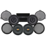 Hertz Stage 4 Plug & Play Amp And Speaker Package For 2021-2023 Harley Davidson® CVO Street Glide With HD Audio By Rockford For Factory Radio or Existing Soundstream Reserve Radios