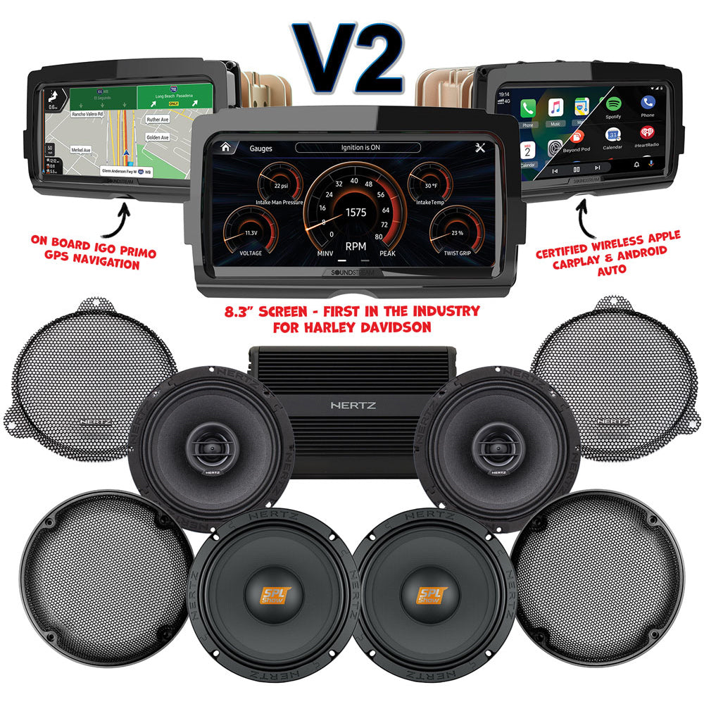 Hertz Stage 4 Plug & Play Amp And Speaker Package With Soundstream