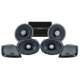 Kenwood Stage 4 Plug & Play Amp and Speaker Package For 2015-2023 Harley Davidson® Road Glide with Factory or Existing SoundStream Reserve Radios