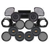 Hertz Stage 6 Plug & Play Amp and Speaker Package with Liquid-Cooled Lower Fairing Adapters For 2015-2024 Harley Davidson® Road Glide Ultra / Limited with Factory or Existing SoundStream Reserve Radios