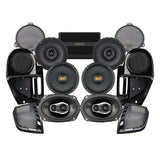 Hertz Stage 6 Plug & Play Amp and Speaker Package with Complete Lower Fairing Adapters For 2014-2023 Harley Davidson® Street Glide and Electra Glide with Factory or Existing SoundStream Reserve Radio