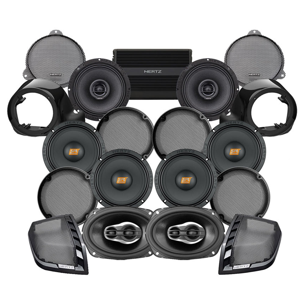 Hertz Stage 8 Plug & Play Amp and Speaker Package With Liquid