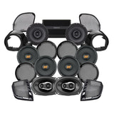 Hertz Stage 8 Plug & Play Amp and Speaker Package with Liquid-Cooled Lower Fairing Adapters For 2015-2024 Harley Davidson® Road Glide Ultra / Limited with Factory or Existing SoundStream Reserve Radios