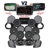 Hertz Stage 8 Plug & Play Amp and Speaker Package With Liquid-Cooled Lower Fairing Pods and Soundstream Reserve V2 Radio For 2021-2023 Harley Davidson® CVO Ultra / Limited With HD Audio By Rockford