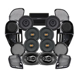 Hertz Stage 8 Plug & Play Amp and Speaker Package with Complete Lower Fairing Adapters For 2015-2023 Harley Davidson® Road Glide with Factory or Existing SoundStream Reserve Radios