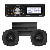 Precision Power 5.25" Plug & Play Amp And Speaker Package With Boss Elite BEHDIN98 Radio For 1998-2013 Harley Davidson® Road Glide