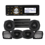 Precision Power Stage 4 Plug & Play Amp And Speaker Package With Boss Elite BEHDIN98 Radio For 1998-2013 Harley Davidson® Road Glide