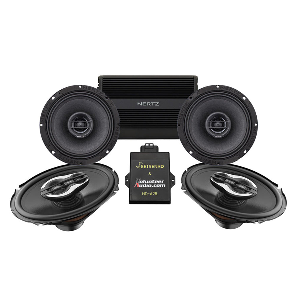 Hertz Stage 4 Plug & Play Amp And Speaker Package For 2023.5-Up Harley Davidson® CVO Street Glide Motorcycles