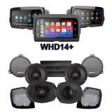 Precision Power Stage 4 Plug & Play Amp And Speaker Package With Soundstream Reserve WHD14+ Radio For 2014-2023 Harley Davidson® Street Glide, Electra Glide, And Ultra