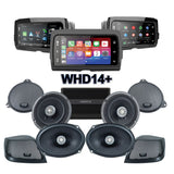 Kenwood Stage 4 Plug & Play Amp and Speaker Package With Soundstream Reserve WHD14+ Radio For 2014-2023 Harley Davidson® Street Glide, Electra Glide, And Ultra