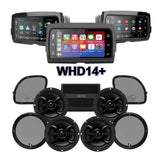 Infinity Stage 4 Plug & Play Amp And Speaker Package With SoundStream Reserve WHD14+ Radio For 2015-2023 Harley Davidson® Road Glide